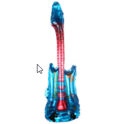 Шар Фигура,гитара синяя 75 см ПОД ВОЗДУХ